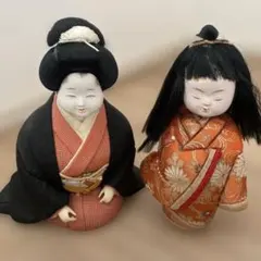 木目込人形 ❀御所童❀男女ペア❤ Kimekomi kokeshi昭和レトロ 木目込み人形 童男女ペア 11cm - メルカリ