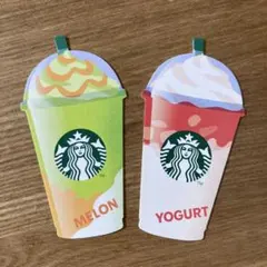 【PIN未削り】スターバックスカード 2種（メロン&ヨーグルト） フラペチーノのサムネイル