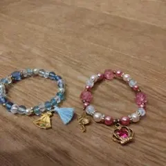 ディズニー　プリンセス　ブレスレットセット（シンデレラ　アリス）