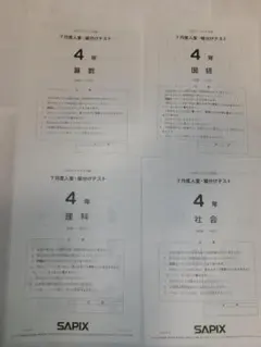 2026年最新】sapix 4年 7月 組分けの人気アイテム - メルカリ