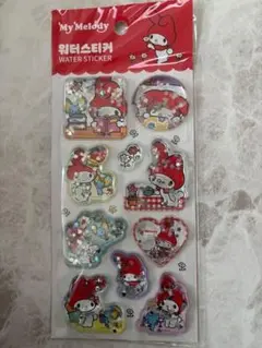 新品♡韓国限定 サンリオ マイメロディ50周年 レトロウォーターシール ホワイト