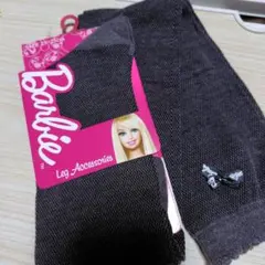 ハイソックス　Barbie　23〜25cm　リボン ブラックのサムネイル
