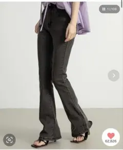 DAY CLOSET ハイウエスト ストレッチ フレア ブーツカットデニムのサムネイル