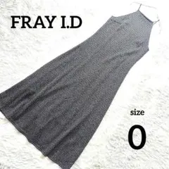 【美品】FRAY I.D フレイアイディー 総柄カットキャミワンピース 0のサムネイル