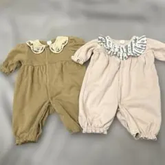 cottoli 襟付きツーウェイ・ドレスオール 2点セット