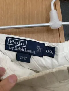 【希少シルク混】ポロラルフローレン リネンシルクパンツ 36/30 リメイク用
