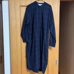 無印良品　MUJI フランネルシャツワンピース