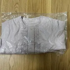 【新品　未開封】プティマインフリル付き薄ピンクアウター 90cm