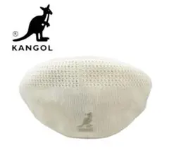 美品カンゴールKANGOLトロピックハンチングベレー帽ホワイト