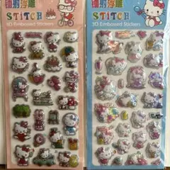 ハローキティ 3Dエンボスステッカーセット