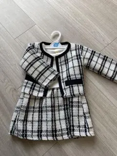 フォーマルドレス 80cm チェック柄