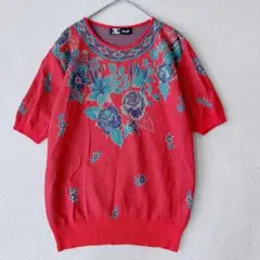 80s KANSAI YAMAMOTO 花柄 ニット 山本寛斎 ヴィンテージのサムネイル