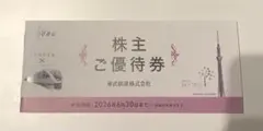 東武鉄道　株主優待券