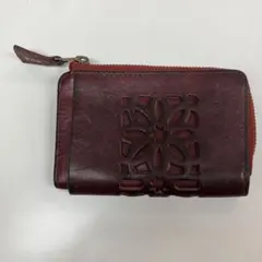 【genten】ゲンテン ダークレッドレザーコインケース