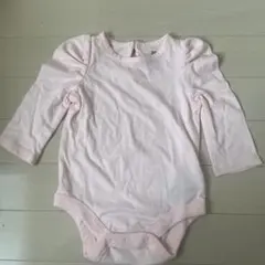 未使用品　gap 60 女の子　長袖ロンパース　ピンク　シルプル　ボディスーツ