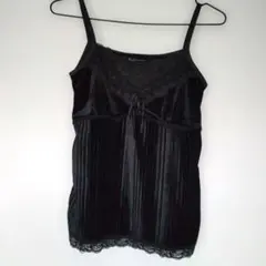 Regard caressant 黒 ベルベット キャミソール