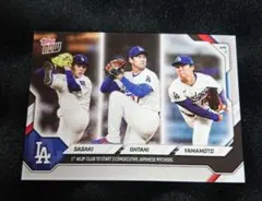大谷翔平&山本由伸2023 Topps Now⭐️Dodgers入団会見⭐️ - メルカリ