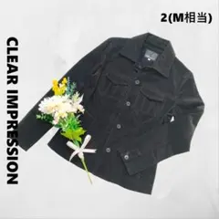 クリアインプレッション♪ジャケット 2(M相当) ブラック コーデゥロイ ベロアのサムネイル