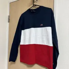 new balance 長袖カットソー M ネイビー/ホワイト/レッドのサムネイル