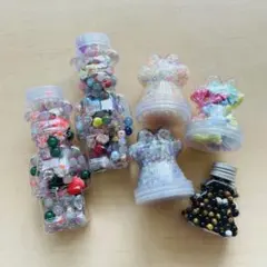ビーズまとめ売り/nana他/クマボトル・猫爪ボトル・ツリーボトル