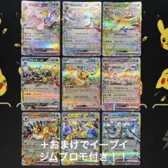 ブイズex RR9枚+(おまけ・傷あり)イーブイプロモセット　ポケモンカードのサムネイル