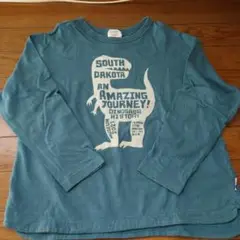 恐竜プリント 長袖Tシャツ 140cm