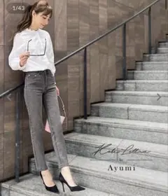 神戸レタス 岡部あゆみさんコラボ スリムストレートデニム完売品 2枚セット売り