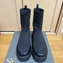 ブラックニットブーツSYユナイテッドアローズ