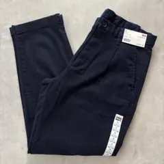 ユニクロ ワイドフィット チノ インディゴ ウエスト73cm