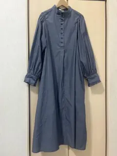 POUDOUDOU プードゥドゥ　スタンドカラーシャツワンピース