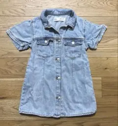 ZARA 半袖デニムワンピース　サイズ104