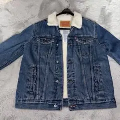 【美品】Levi's ボア襟付きデニムジャケット L 秋服