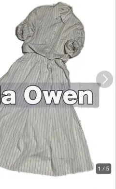 Mila Owen ストライプ シャツワンピース