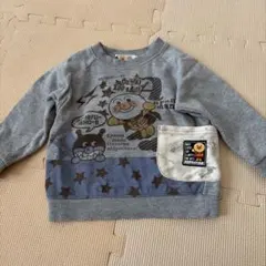 アンパンマン星柄キャラクター付きトレーナー 90サイズ