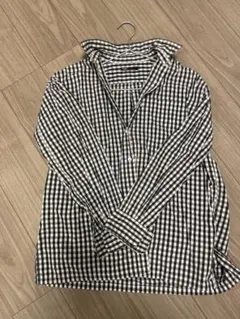 【良品】Plageギンガムチェック長袖シャツ