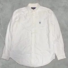 RALPH LAUREN ホワイト B/D シャツ コットン 白シャツXL