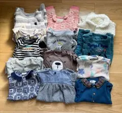 春先秋〜冬　ロンパース13点　60〜80サイズ　　おまけつき⭐︎帽子手袋靴下など