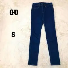 GU ジーユー スキニー デニムパンツ インディゴ 美脚 ストレッチ ジーンズ