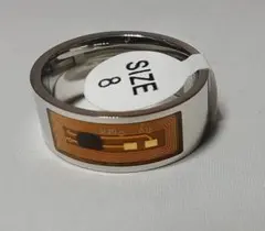 ★新品・未使用：スマートリング・NFC搭載・シルバー・サイズ8