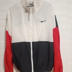 Nike ナイロンジャケット ホワイト/レッド/ブラック
