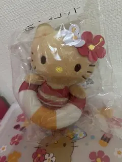 日焼けキティ 水着 浮き輪 マスコット