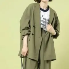 FREAK'S STORE リネン風 ジャケット 羽織り 洗濯可能　接触冷感のサムネイル