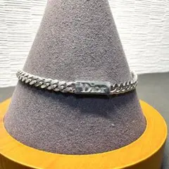極美品✨ディオール ブレスレット 喜平 ロゴ シルバー 刻印