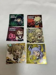 ヒロアカ ステッカーセット 6枚 僕のヒーローアカデミア　ウエハースシール