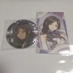 白雪巴 7周年記念トレカ 缶バッジ 2点セット