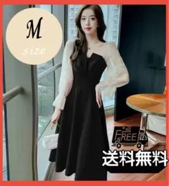 《★最安値★》膝丈パーティードレス ワンピース謝恩会 二次会 結婚式 お呼ばれM