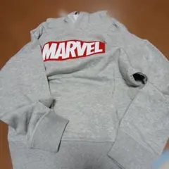 MARVEL フード付き裏起毛パーカー グレー