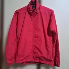 adidas レッド フルジップジャケット☆アディダス☆ウィンドブレーカー☆M☆