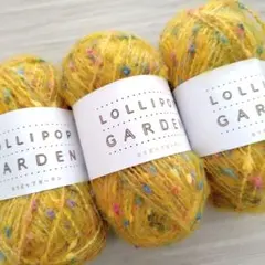 33 ロリポップガーデン　ユザワヤ　毛糸　色番20　3玉セット ファンシーヤーン