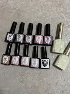 ジェルネイル12本 パーツ等セット